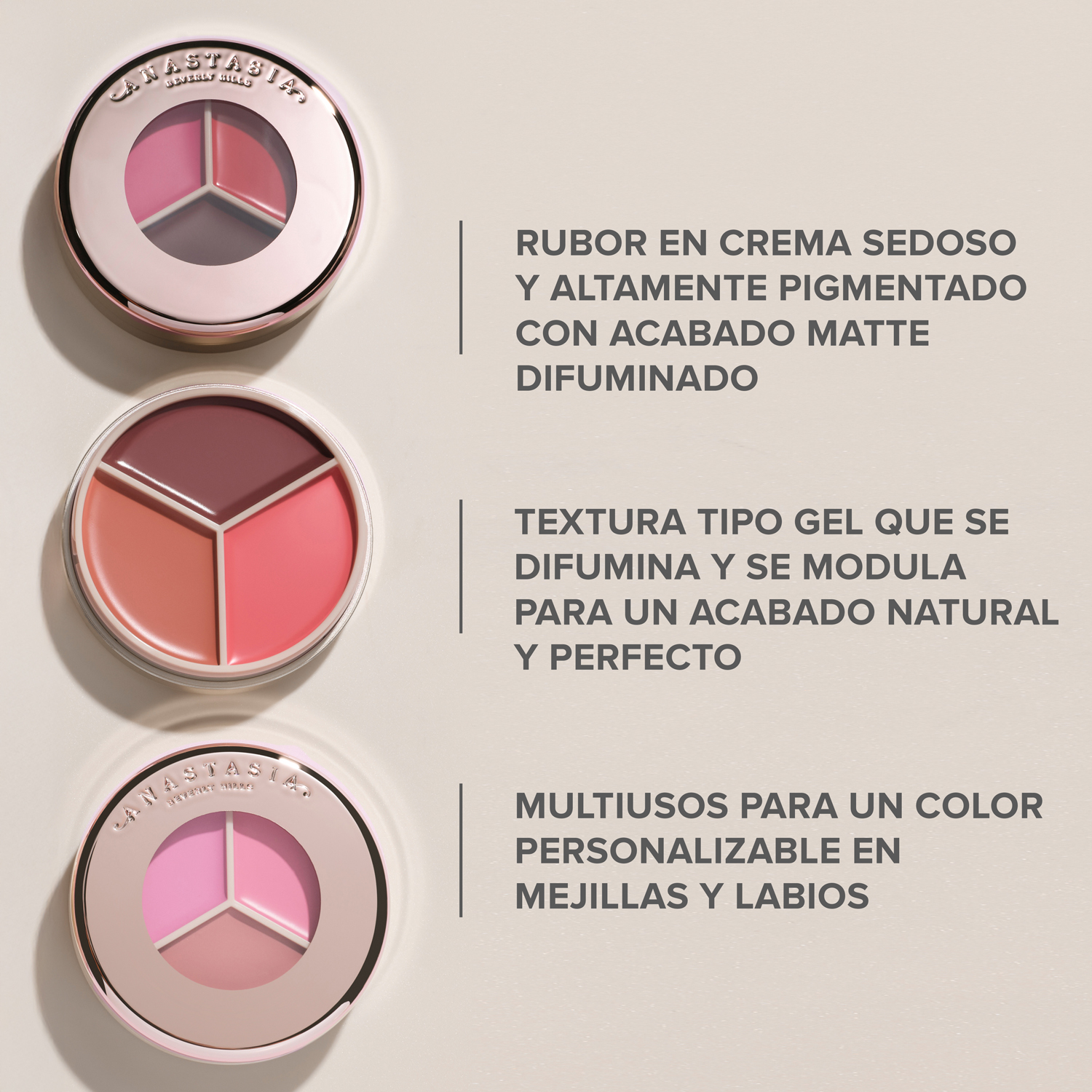 MAGIC TOUCH BLUSH TRIO (TRÍO DE RUBORES EN CREMA)